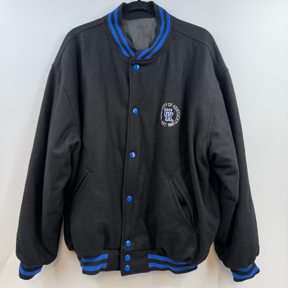 Vintage Steve & Barry's Kentucky Wildcats Reversible Varsity Jacket XL Y2K